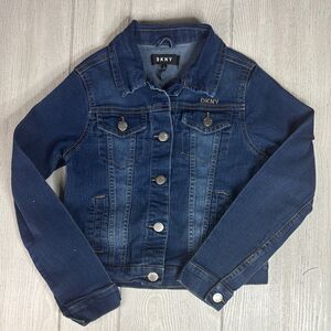 Girls DKNY denim jacket, size M (8/10)